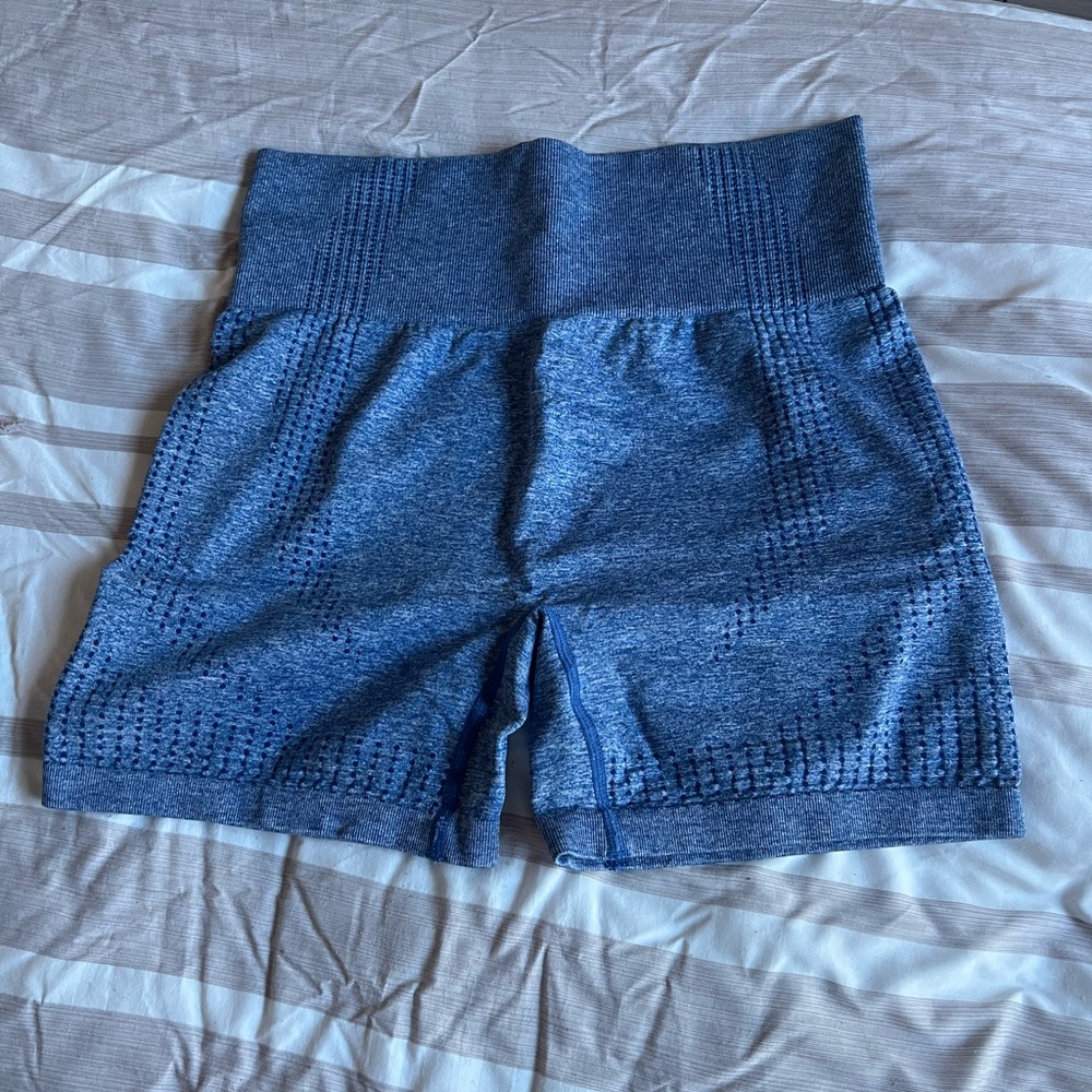 Amazon Women's Athletic Shorts in Heather Blue